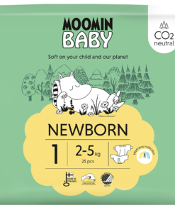 Moomin størrelse 1 newborn bæredygtige engangsbleer Billenboetiek
